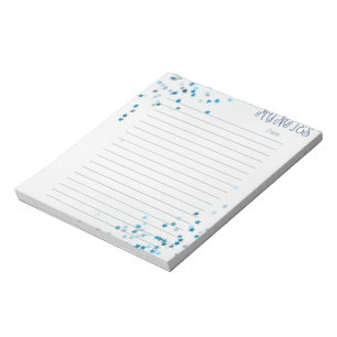 Bloco de notas Papel de carta das Estrelas Azuis-C