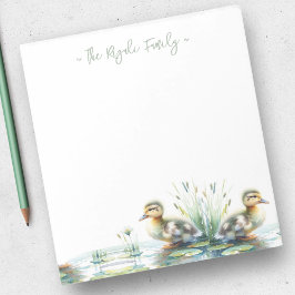 Bloco De Notas Papel de Carta de Água Patos Personalizados