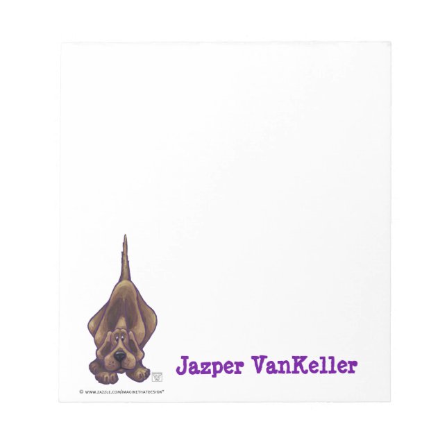 Bloco De Notas Papel de Carta de Cachorro (Frente)