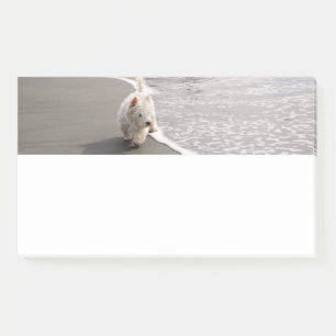 Bloco De Notas Papel de Carta de Fotografia do Cão Branco Westie