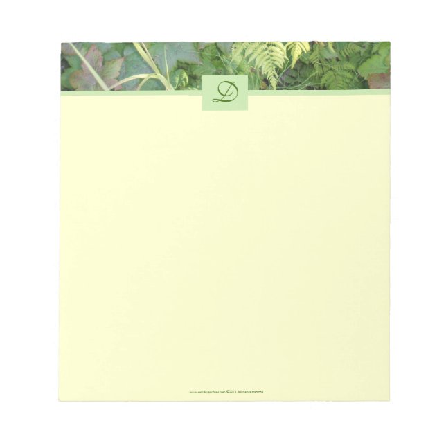 Bloco De Notas Papel de carta de Jardins do Novo Dia (Frente)