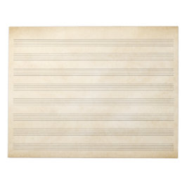 Bloco De Notas Papel de carta de papel manuscrito de música falsa