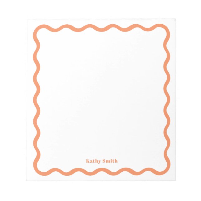 Bloco De Notas Papel de Carta Personalizado Apricot para Na moda  (Frente)