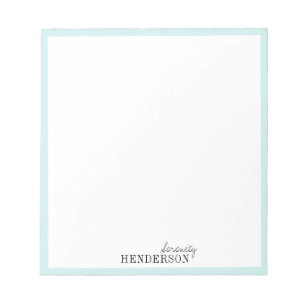 Bloco De Notas Papel de carta personalizado profissional minimali