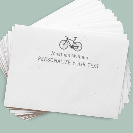 Bloco De Notas Papel de Carta Pessoal Retro Bicicleta Simples Ele