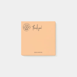 Bloco De Notas Papel De Carta Pessoal Simples Obrigado Laranja Pá