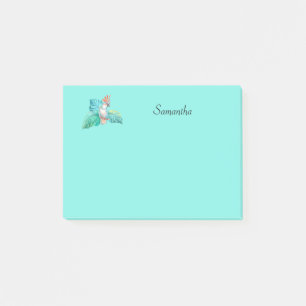 Bloco De Notas Papel de Cockatoo Tropical Personalizado 4x3