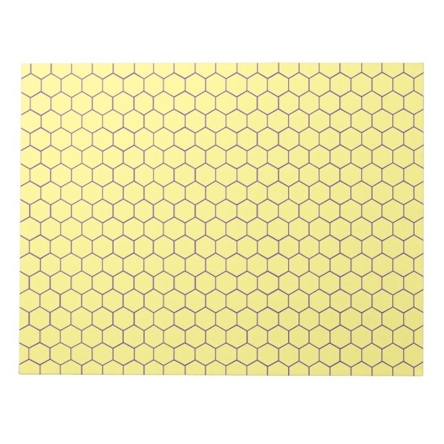 Bloco De Notas Papel de Gráfico Grande Hexagonal da Química Orgân (Frente)