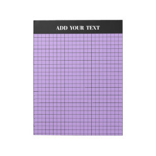 Bloco De Notas Papel de Gráfico Grande Roxo Personalizado