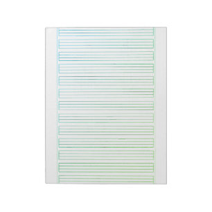 Bloco De Notas Papel de Letra Alemã – 3 Linhas com Moldura