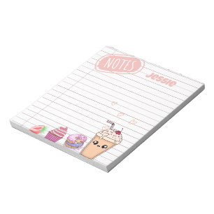 Bloco De Notas Papel de linha de diversão Kawaii personalizado