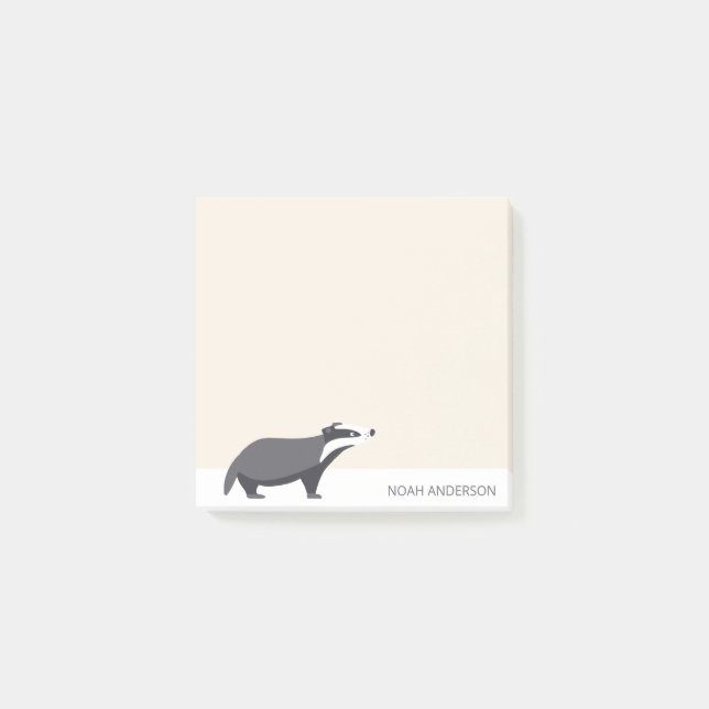 Bloco De Notas Papel de papelaria infantil animal da floresta tex (Frente)
