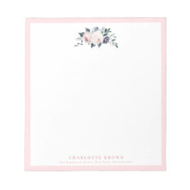 Bloco De Notas Papel de papelaria personalizado, cor-de-rosa, mal