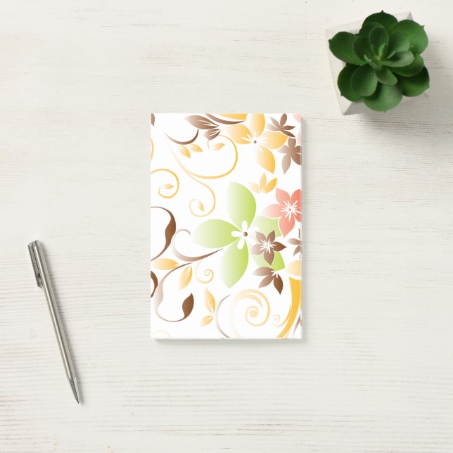 Bloco De Notas Papel de parede flores 5 (Escritótio)