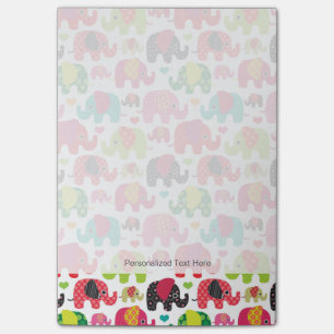 Bloco De Notas papel de parede padrão para crianças de elefante