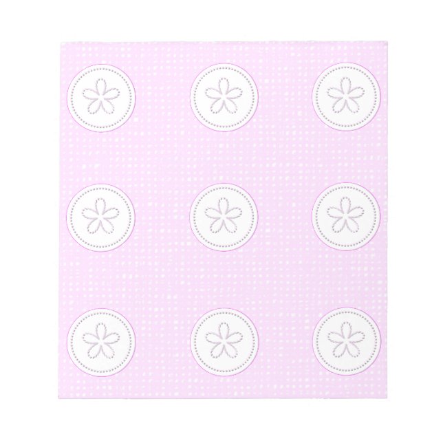 Bloco De Notas papel de parede rosa romântico doce (Frente)