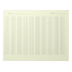 Bloco De Notas Papel de pauta musical – Partitura Imprimível