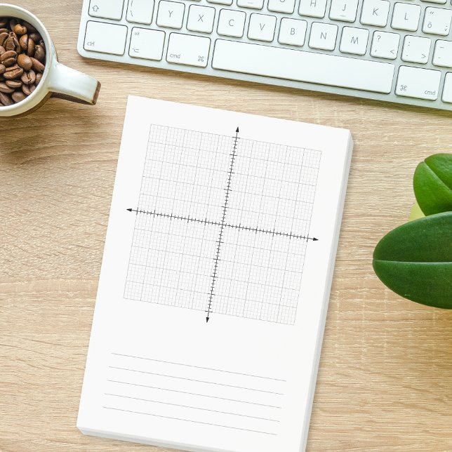 Bloco De Notas Papel Gráfico de Coordenadas X Y de Trigonometria (Trigonometry X Y Coordinates Graph Paper Post-it Notes)