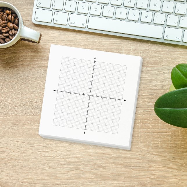 Bloco De Notas Papel Gráfico de Coordenadas X Y de Trigonometria (Trigonometry X Y Coordinates Graph Paper Post-it Notes)