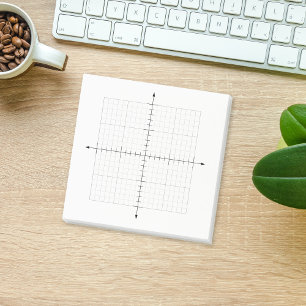 Bloco De Notas Papel Gráfico de Coordenadas X Y de Trigonometria