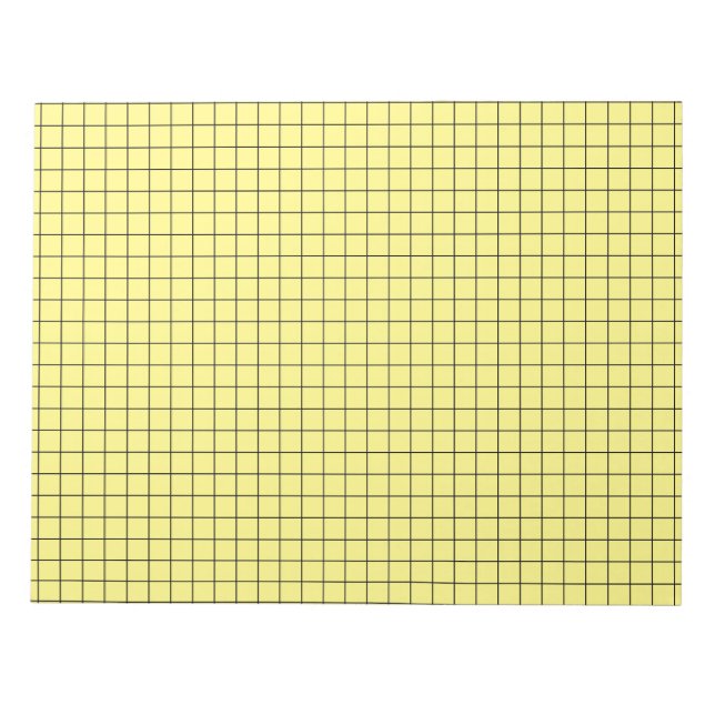 Bloco De Notas Papel Gráfico Grande Amarelo (Frente)