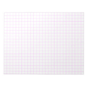 Bloco De Notas Papel Gráfico Grande Rosa
