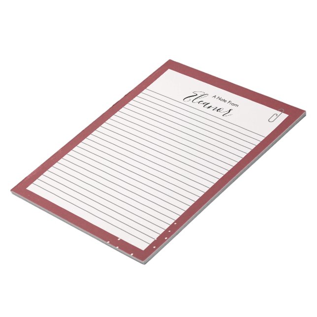 Bloco De Notas Papel Personalizado com Linhas   (Inclinado)