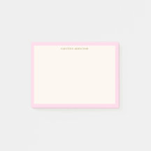 Papel Personalizado Nome Rosa Creme Volta às Aulas