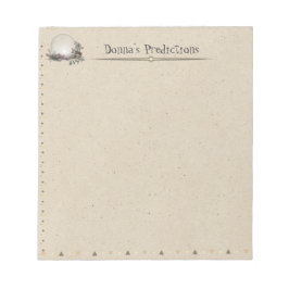 Bloco De Notas Papel Pessoal de Vintagem de Bola de Cristal Quart