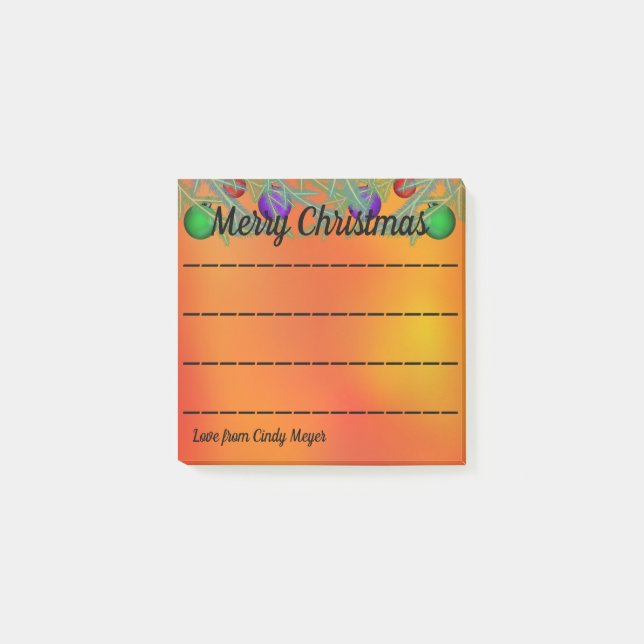 Bloco De Notas Papel Vinculado das Ramificações de Pinheiros de N (Frente)