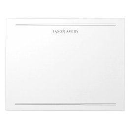 Bloco De Notas Papelaria Clássica Preto e Branco Simples de Duas 