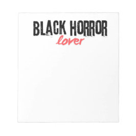 Bloco De Notas Papelaria da Estação do Amor pelo Horror Negro
