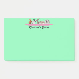 Bloco De Notas Papelaria de coelho personalizada fofa Adesivo Pos