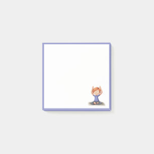 Bloco De Notas Papelaria de Menina Fofo Fazer Ioga Meditação