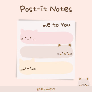 Bloco De Notas Papelaria Estação Gatos Pastel