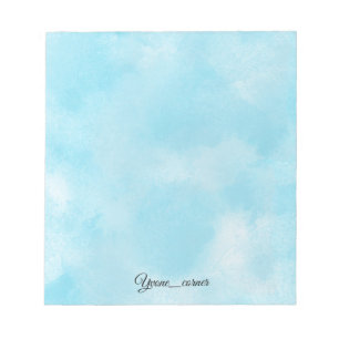 Bloco De Notas Papelaria Estética Sonhadora l Céu Azul & Estrelas