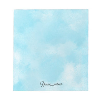Bloco De Notas Papelaria Estética Sonhadora l Céu Azul & Estrelas