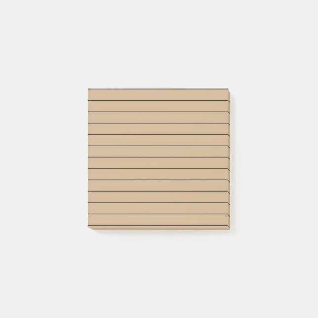 Bloco De Notas Papelaria Marrom Elegante (Frente)