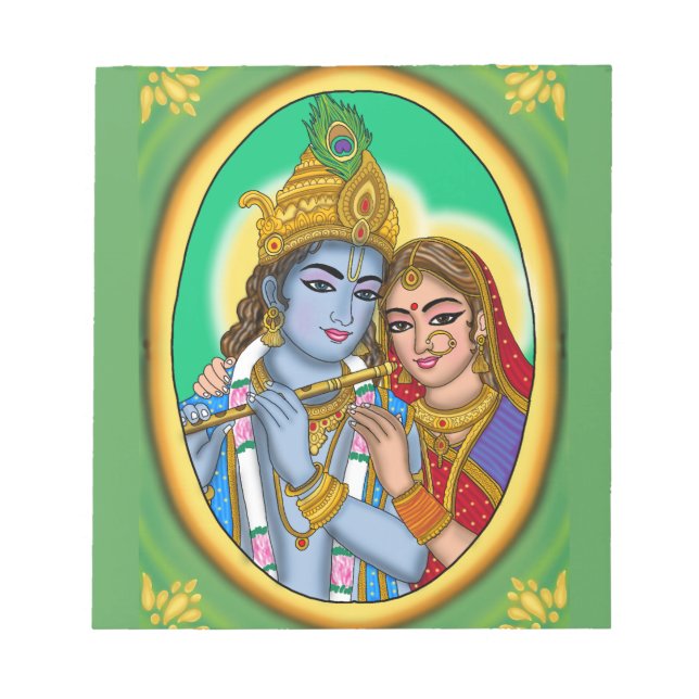 Bloco De Notas Papelaria Radha Krishna (Frente)