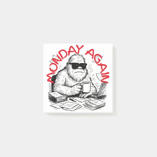 Bloco De Notas Paperwork Chaos Abominable Snowman (Frente)