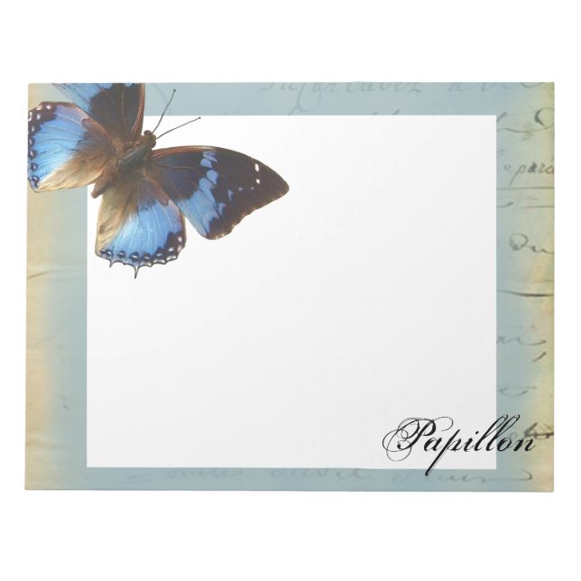 Bloco De Notas Papillon bleu (Frente)