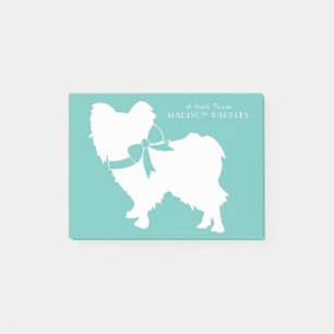 Bloco De Notas Papillon Dog Puppy