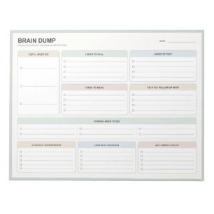 Bloco de Notas para Despejo Mental