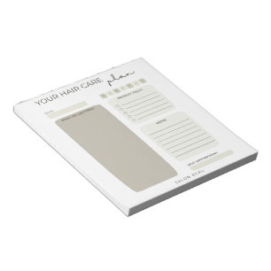Bloco de Notas para Salão de Beleza