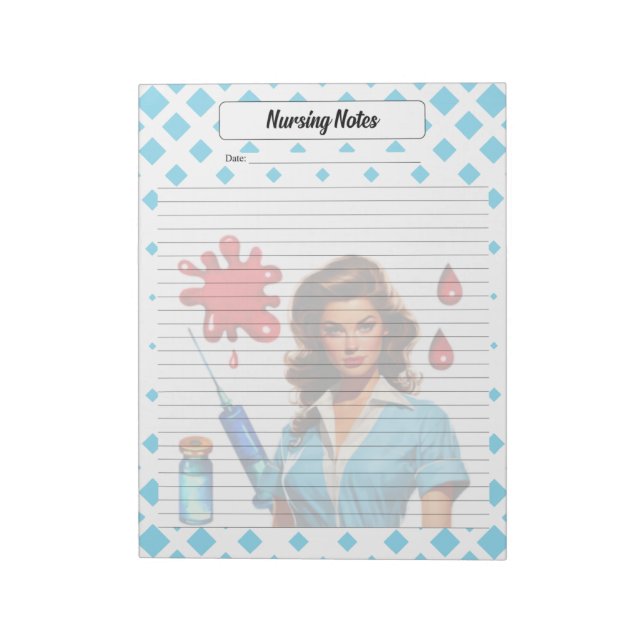 Bloco De Notas Para Uma Nota De Enfermagem Em Vida _ (Invertido)