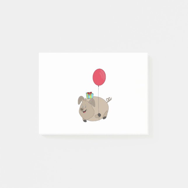 Bloco De Notas Parabéns, Porco (Frente)