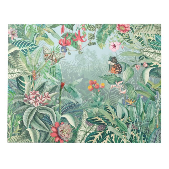 Bloco De Notas Paraíso da Floresta Tropical Fantástica (Frente)