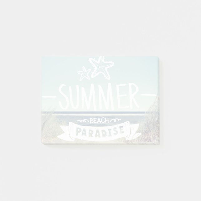 Bloco De Notas Paraíso da Praia de Verão (Frente)