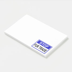 Bloco De Notas Parar sinal azul com pele
