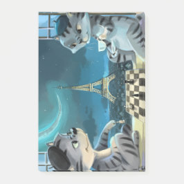 Bloco De Notas Paris nas Notas Noturnas de 4 x 6"